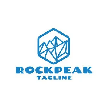 Ice peak logo design template Stock Illustration