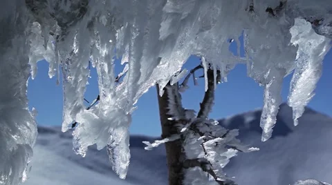 Ice peaks Stock Footage 48997258