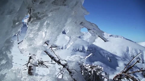 Ice peaks Video stock 48997654