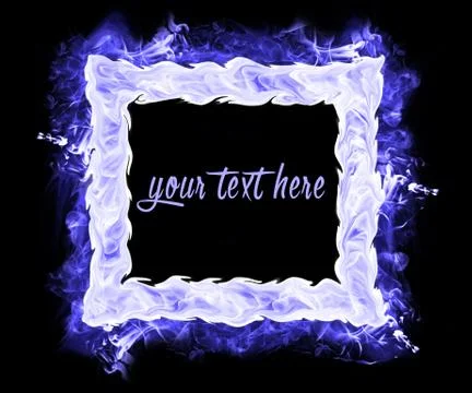 Ice Photo Frame Stock Illustration