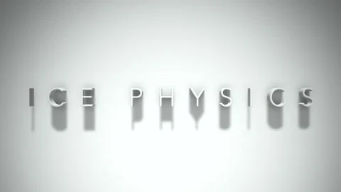 ice physics 3D title animation with shad... | Stock Video | Pond5