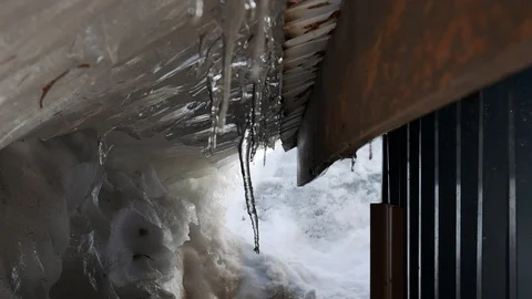 Ice pick melting Stock Footage 110450353