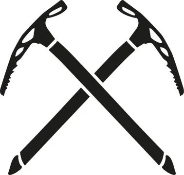 Ice picks crossed Stock Illustration