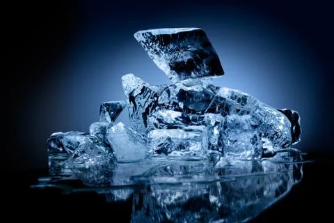 Ice pieces. Stock Photos