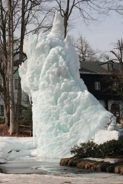Ice pillar Foto stock
