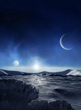 Ice planet Stock Photos