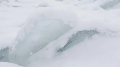 Ice plate Stock Footage 34428263