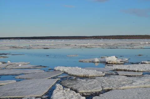 Ice plates Stock Photos