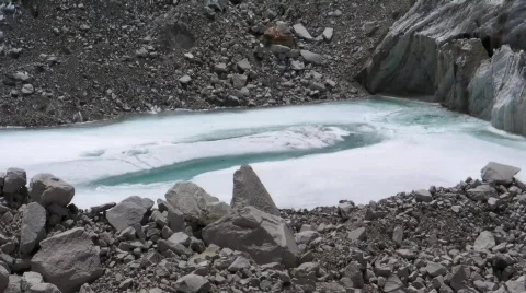 Ice pond Stock Footage 491984