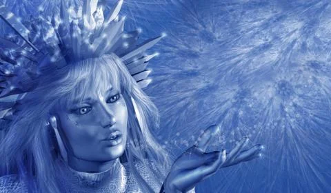 Ice Princess Stock Illustration