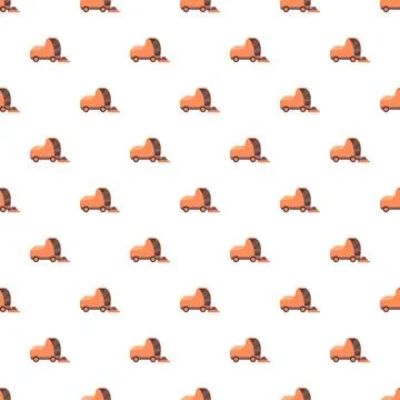 Ice resurfacer machine repeating seamless pattern background Stock Illustration