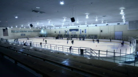 Ice Rink Stock Footage 537986