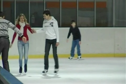 Ice rink Stock Footage 1090099