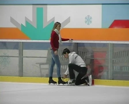 Ice rink Stock Footage 1090117