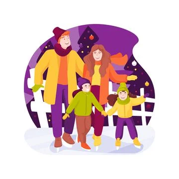 Ice rink isolated cartoon vector illustration. Ilustración de archivo