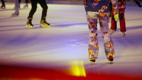 Ice rink on the red square Vídeo Stock 99619782