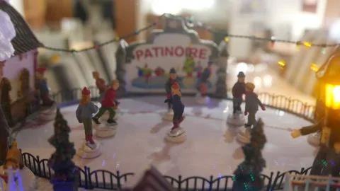Ice rink with skaters Video stock 143568279