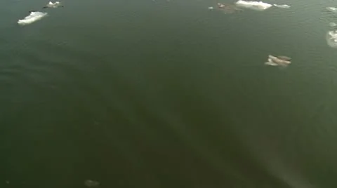 Ice on a river Stock Footage 11165362