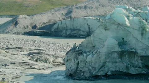 Ice River by Glacier Stock Footage 74870648