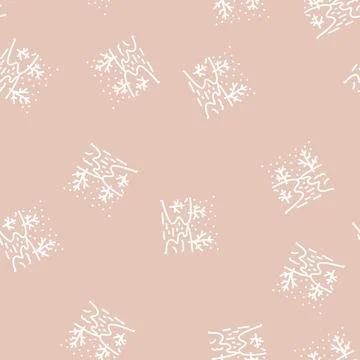 Ice river line seamless pattern Stock Illustration