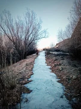 Ice road Stock Photos