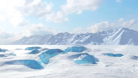 Ice Rocks Stock Footage 76851689