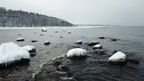 Ice Rocks Stock Footage 101488342