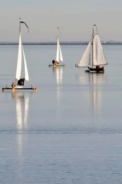 Ice sailing Stock Photos