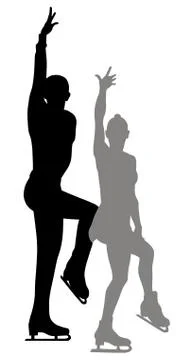 Ice scating Stock Illustration