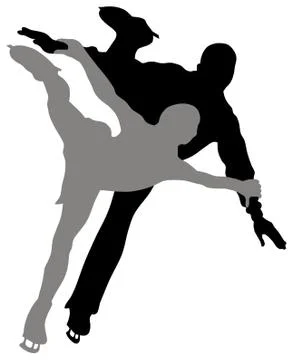 Ice scating Stock Illustration