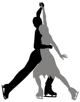 Ice scating Stock Illustration