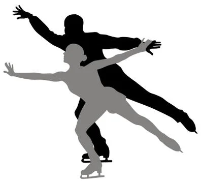 Ice scating Stock Illustration