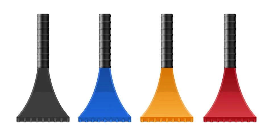 Ice scraper for cleaning the car vector illustration Stock Illustration