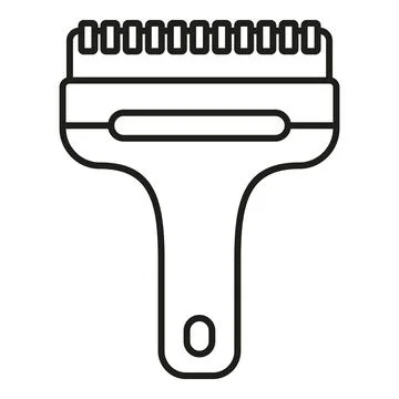Ice scraper cleaning car window frost icon Illustration