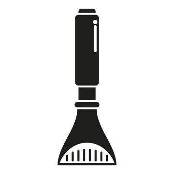 Ice scraper cleaning winter car windshield icon Stock Illustration
