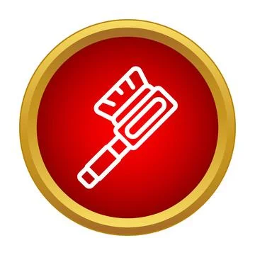 Ice scraper or snow brush tool icon 库存插图