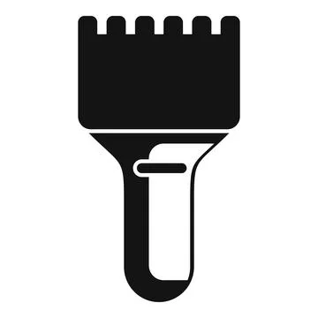 Ice scraper removing ice from windshield icon Stock Illustration