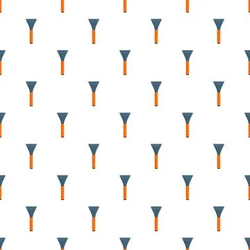 Ice scraper tool repeat seamless pattern background Stock Illustration