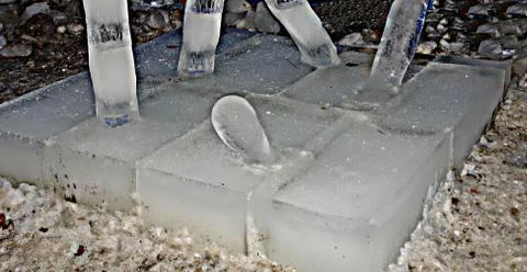 Ice sculpture Fotos Stock