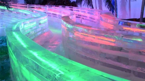 Ice sculpture ,slider Vídeos de archivo 83789612