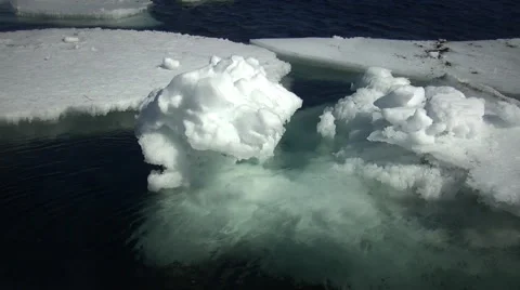 Ice in the sea 1 库存影片 62336633