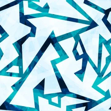 Ice seamless pattern with grunge effect Illustrazione stock