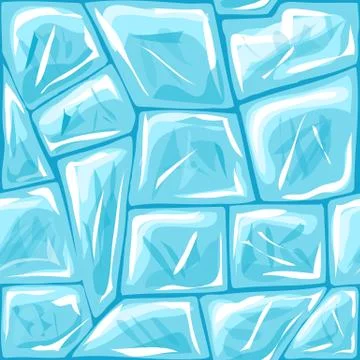 Ice seamless pattern Stock Illustration