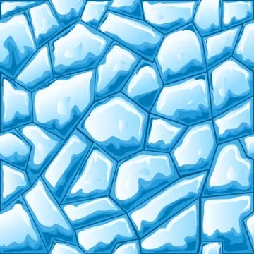 Ice seamless pattern Stock Illustration