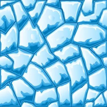 Ice seamless pattern Stock Illustration