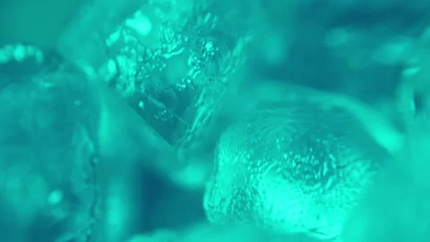 Ice in a shaker close-up Stock Footage 196982001