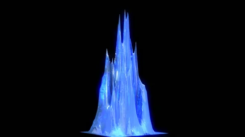 Ice Shard Stock Footage 96388332