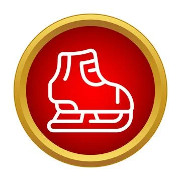 Ice skate icon representing winter sports and recreation イラスト素材