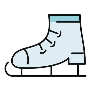 Ice skate icon representing winter sports and recreation イラスト素材