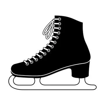 Ice skate Illustrazione stock
